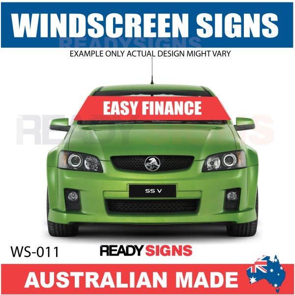 Windscreen Banner - WB011 - EASY FINANCE